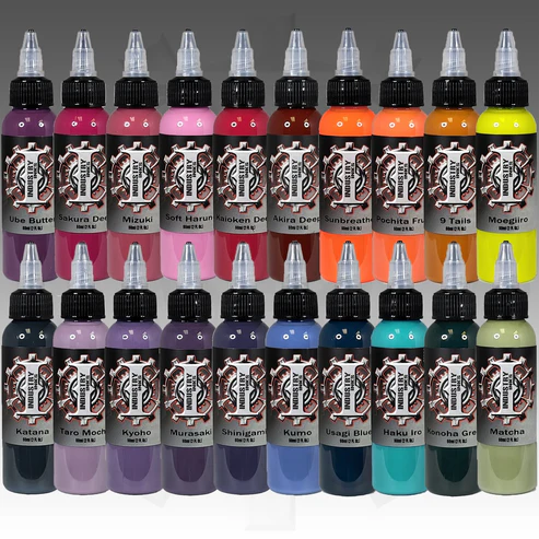 Industry Ink Anime Dark and Light Color Tattoo Ink Set - 1oz