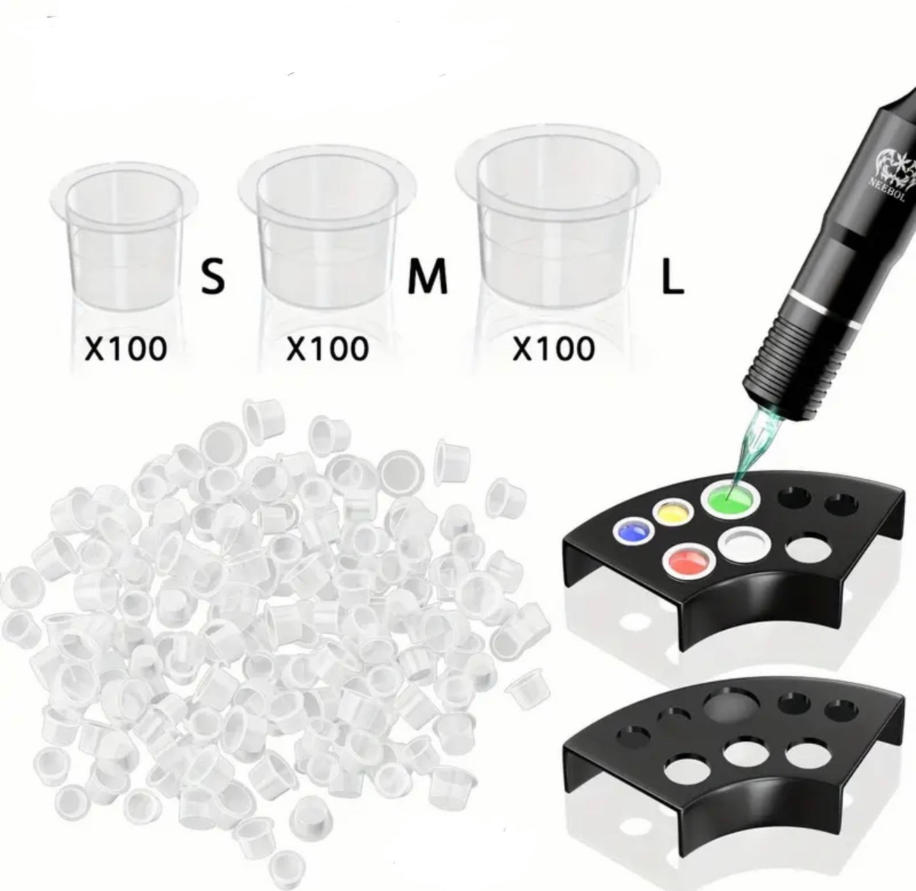 Tattoo Cups and Holder