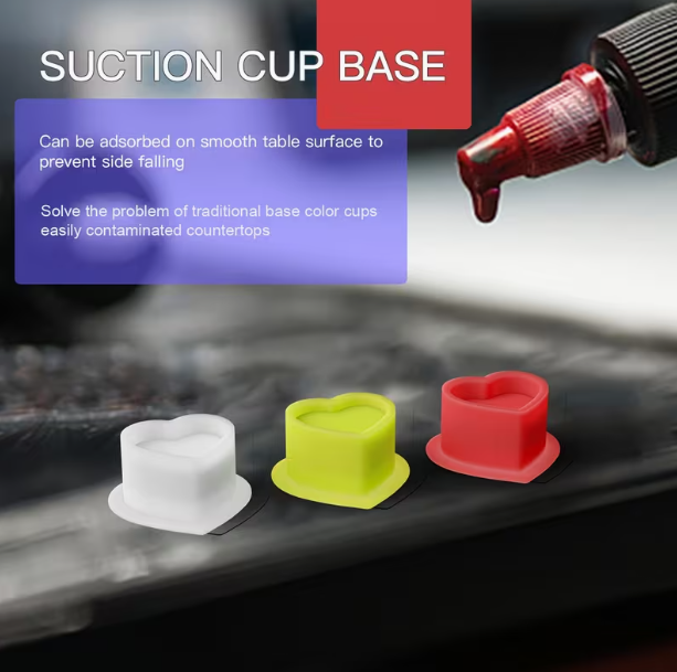 Heart Silicon Tattoo Cups