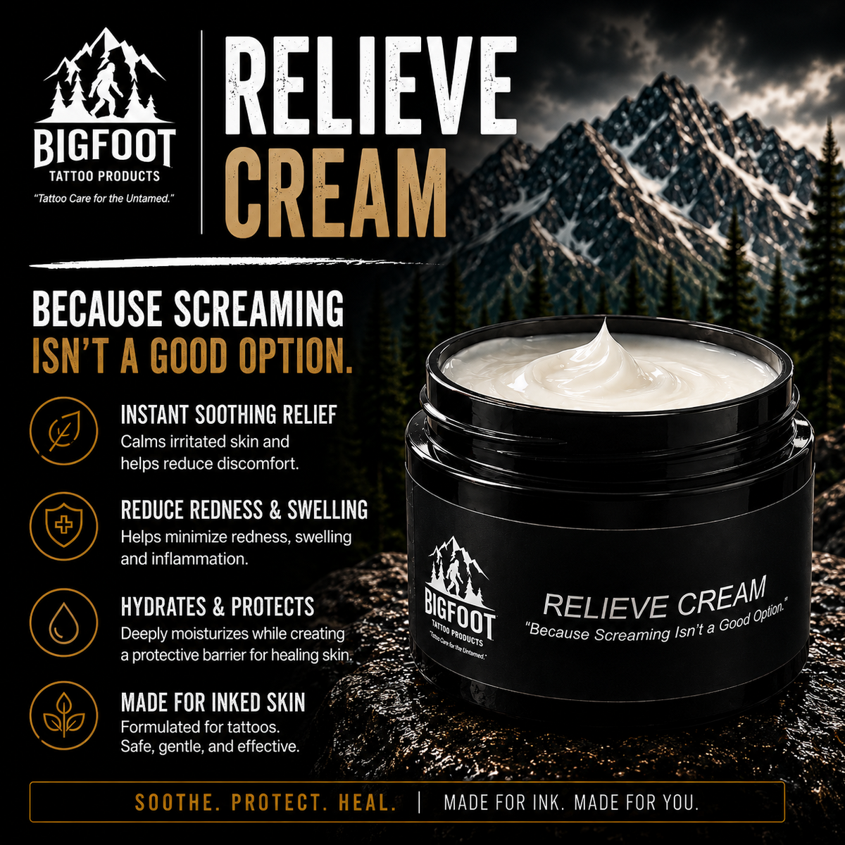 Bigfoot Relieve Numbing Cream - 60ml