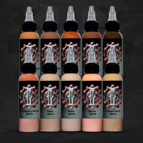 Industry Ink Anime Flesh Color Tattoo Ink Set - 1oz