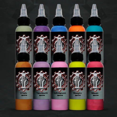 Industry Ink Anime Light Color Tattoo Ink Set - 1oz