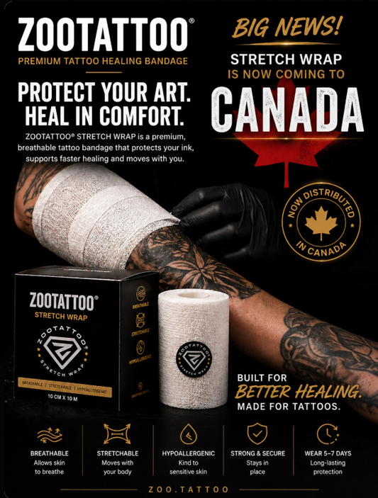 ZOOTATTOO Premium Stretch Wrap -10cm x 10m