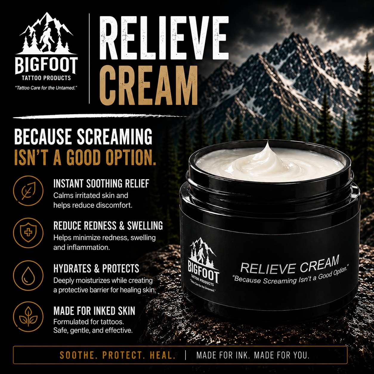Bigfoot Relieve Numbing Cream - 60ml